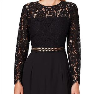 NWT Truth & Fable Black Lace A-Line Dress XXL